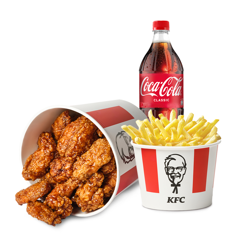 KFC Бастер комбо 18 крыльев в соусе